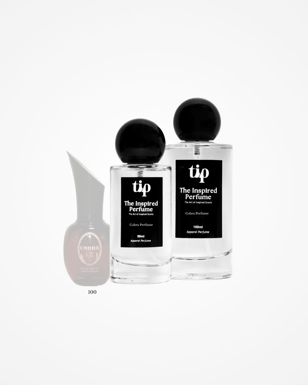 Cobra Perfume Cobra inspired perfume bottle with The Inspired Perfume