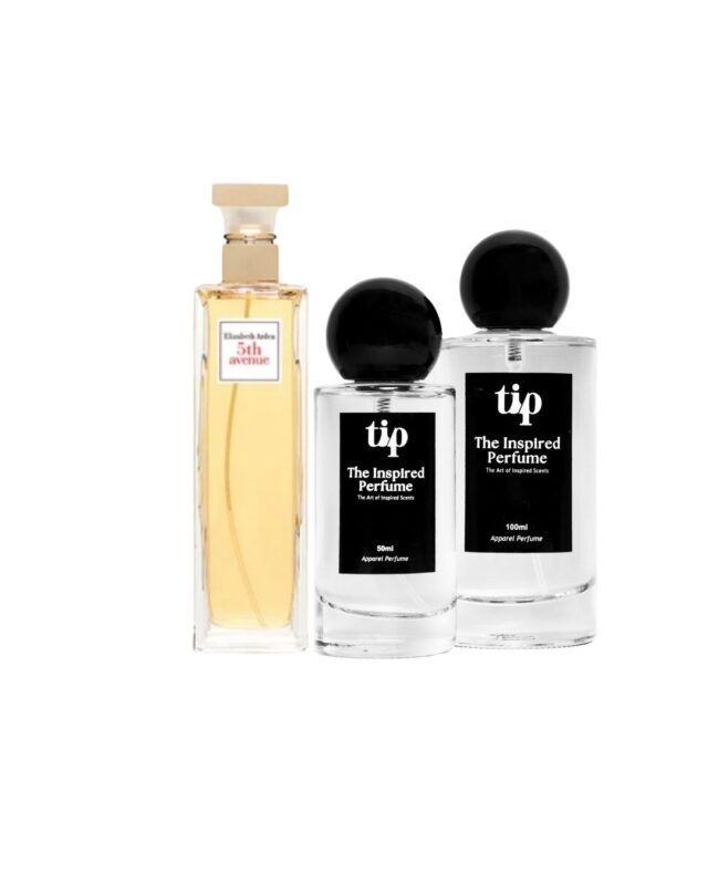 Elizabeth Arden 5th Avenue inspired perfume bottle with The Inspired Perfume