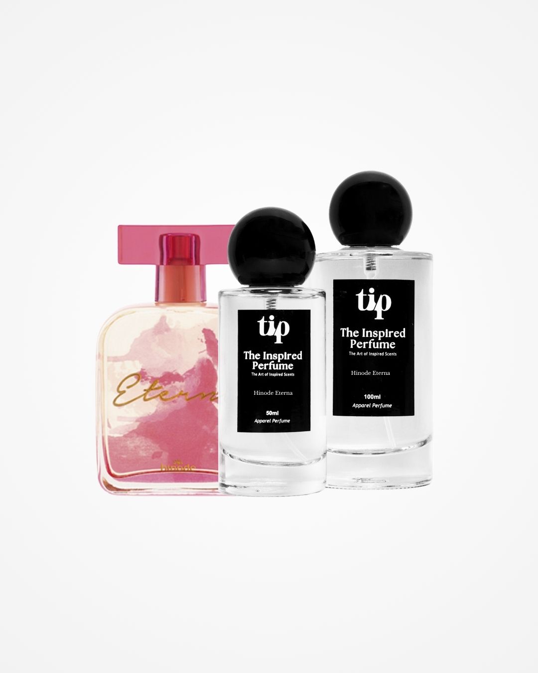Hinode Eterna Eterna inspired perfume bottle with The Inspired Perfume