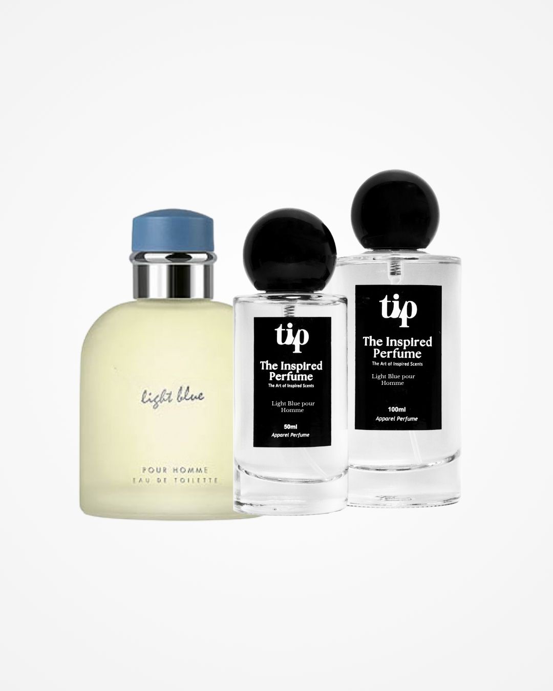 Light Blue pour Homme Light Blue Pour Homme inspired perfume bottle with The Inspired Perfume