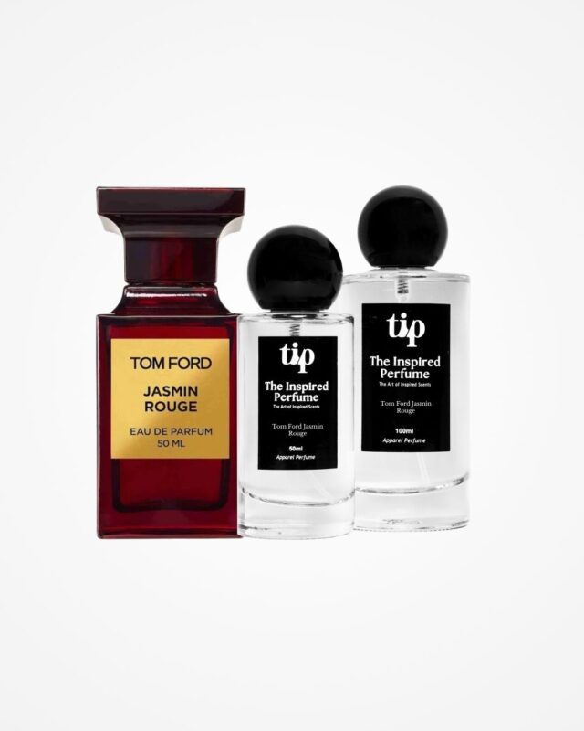 Jasmin Rouge inspired perfume bottle with The Inspired Perfume